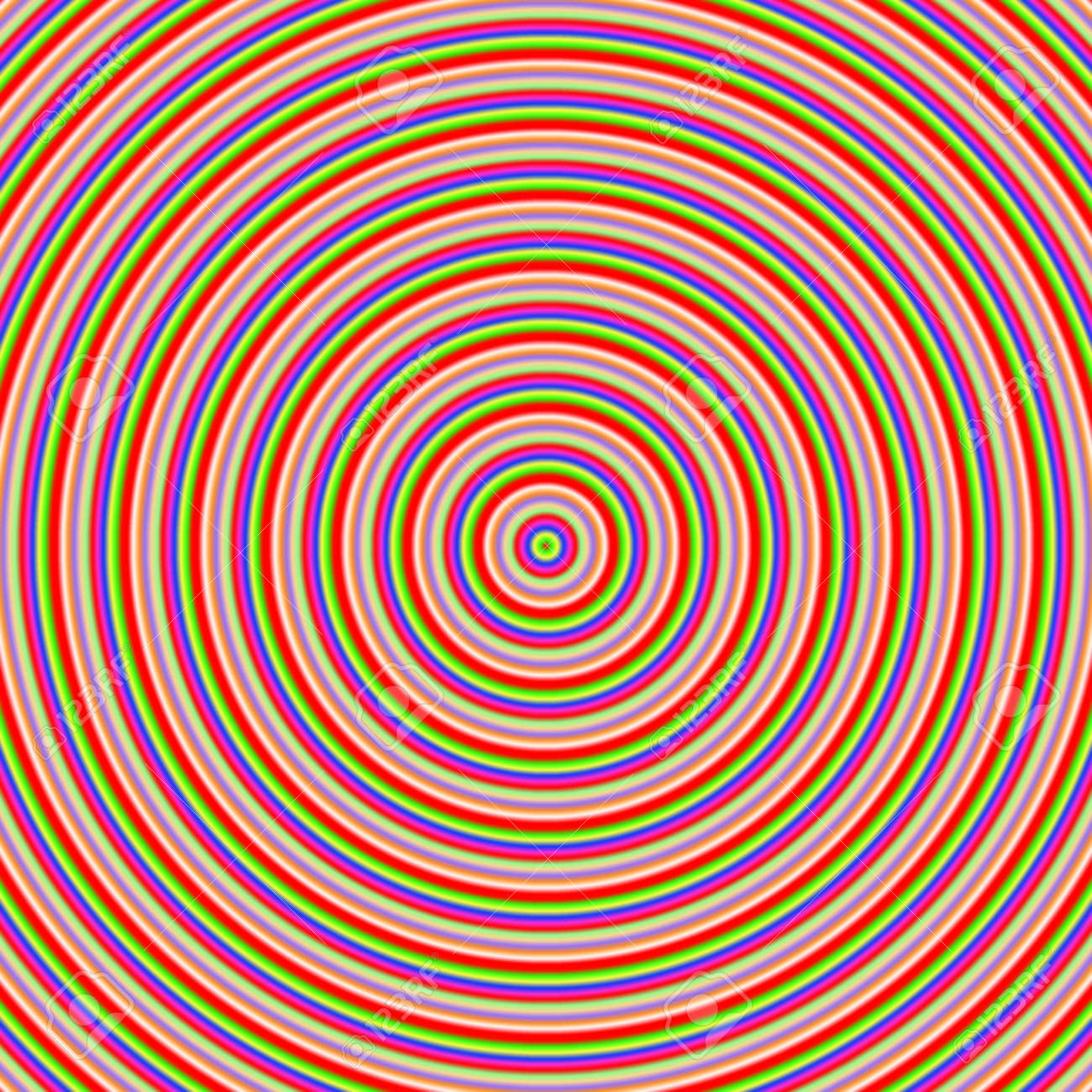 カラフルな円グラデーションの背景 虹の色 の写真素材 画像素材 Image 6965