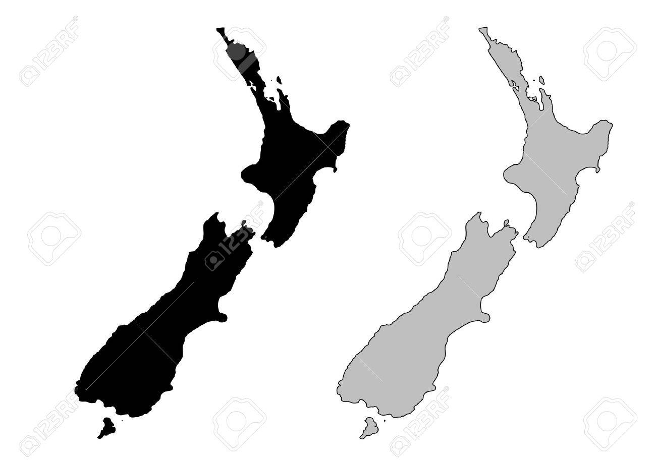 Новая зеландия на контурной карте. Новая Зеландия контур. Новая Зеландия контур страны. Очертания новой Зеландии на карте