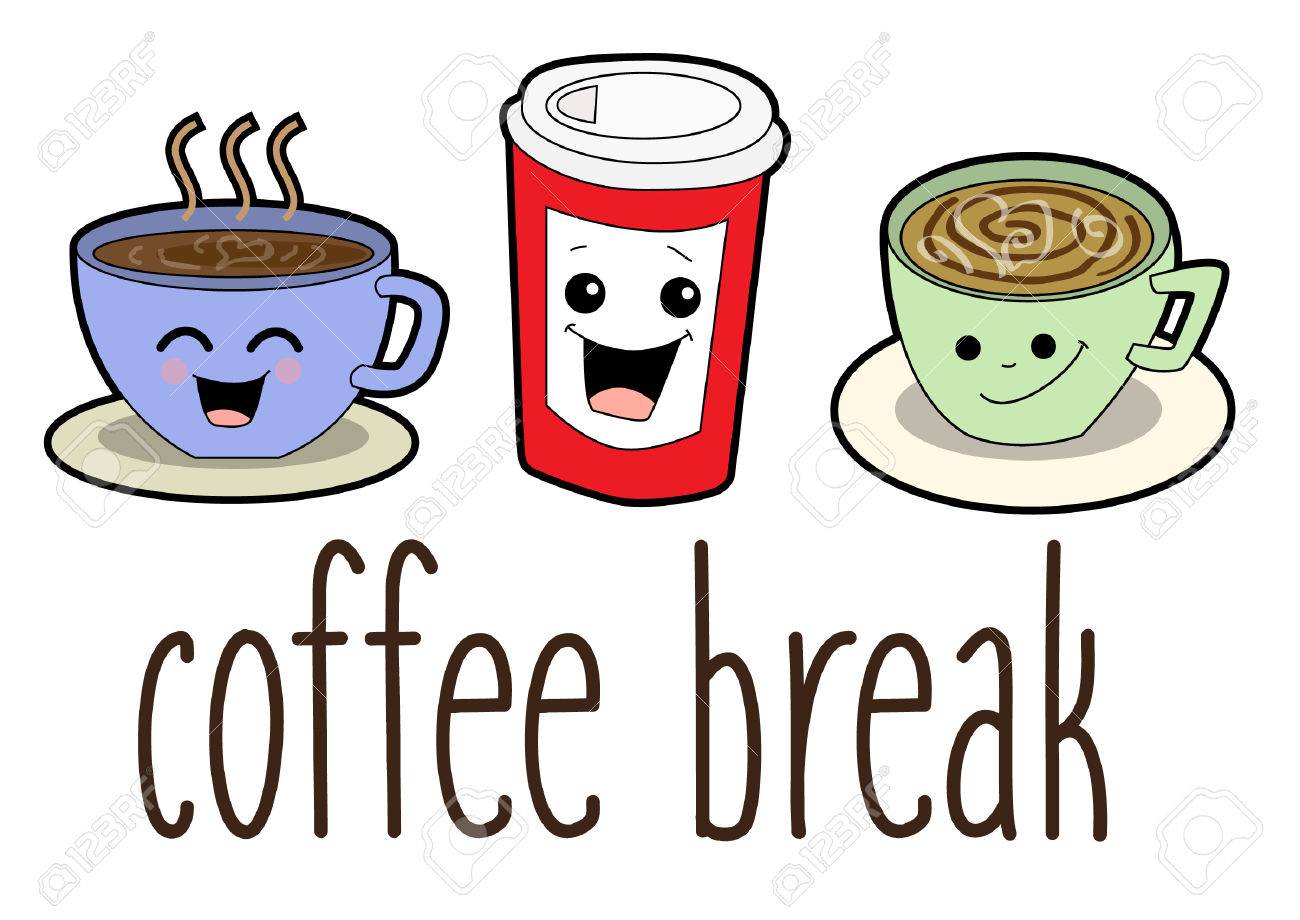 Coffee Break Cartoon Royalty Free Cliparts Vectors And Stock