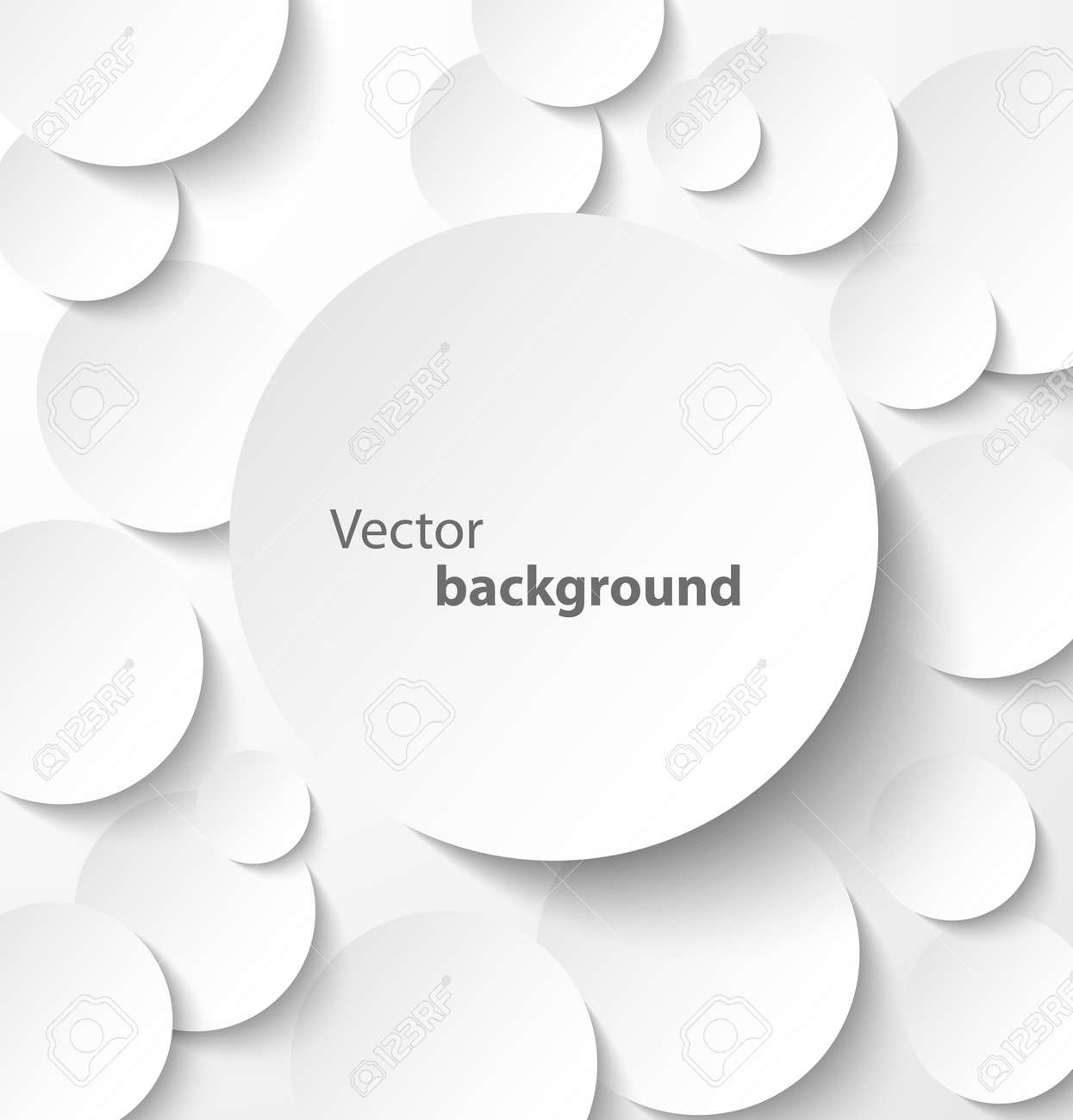 Paper circle banner with drop shadows on abstract background Vector illustration - 16509870 Paper circle banner with drop shadows on abstract background Vector illustration - 16509870
