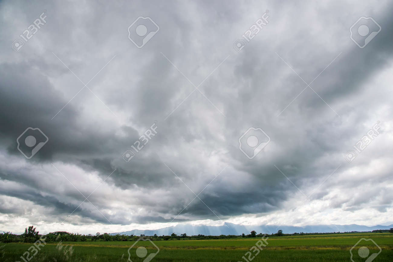 rain clouds in the