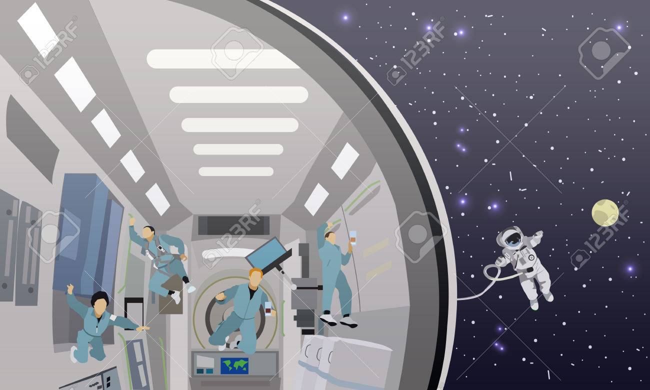 スペース ミッションの概念ベクトル イラスト 宇宙ステーションや宇宙空間で宇宙飛行士 フライングない重力の宇宙で宇宙飛行士 のイラスト素材 ベクタ Image スペース ミッションの概念ベクトル イラスト 宇宙ステーションや宇宙空間で宇宙飛行士 フライングない重力の宇宙で宇宙飛行士 のイラスト素材 ベクタ Image