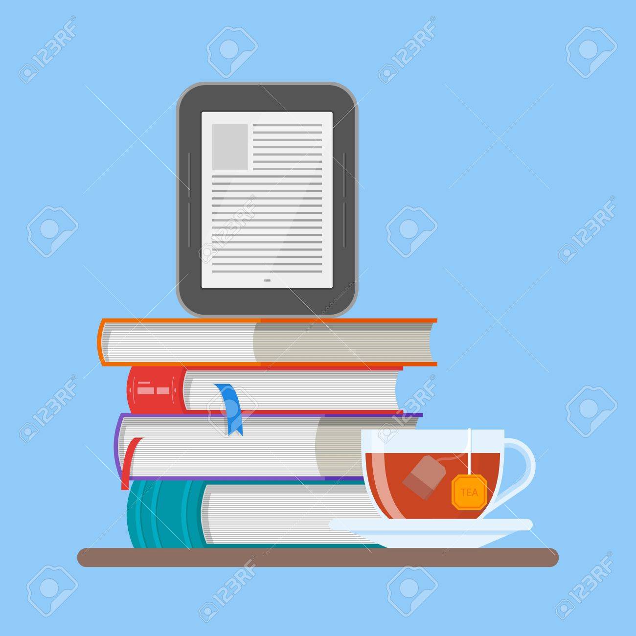 電子書籍の概念ベクトル イラスト フラット スタイルで 書籍と電子書籍リーダーのスタック のイラスト素材 ベクタ Image 電子書籍の概念ベクトル イラスト フラット スタイルで 書籍と電子書籍リーダーのスタック のイラスト素材 ベクタ Image
