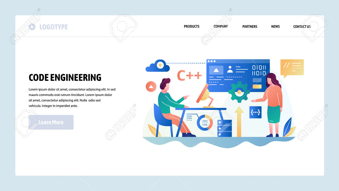 Modèle de conception de site web de vecteur. le programmeur écrit un script en langage informatique c. développement et codage de logiciels. concepts de page de destination pour le développement de sites web et mobiles. illustration de plat moderne. - 121764167 Modèle de conception de site web de vecteur. le programmeur écrit un script en langage informatique c. développement et codage de logiciels. concepts de page de destination pour le développement de sites web et mobiles. illustration de plat moderne. - 121764167