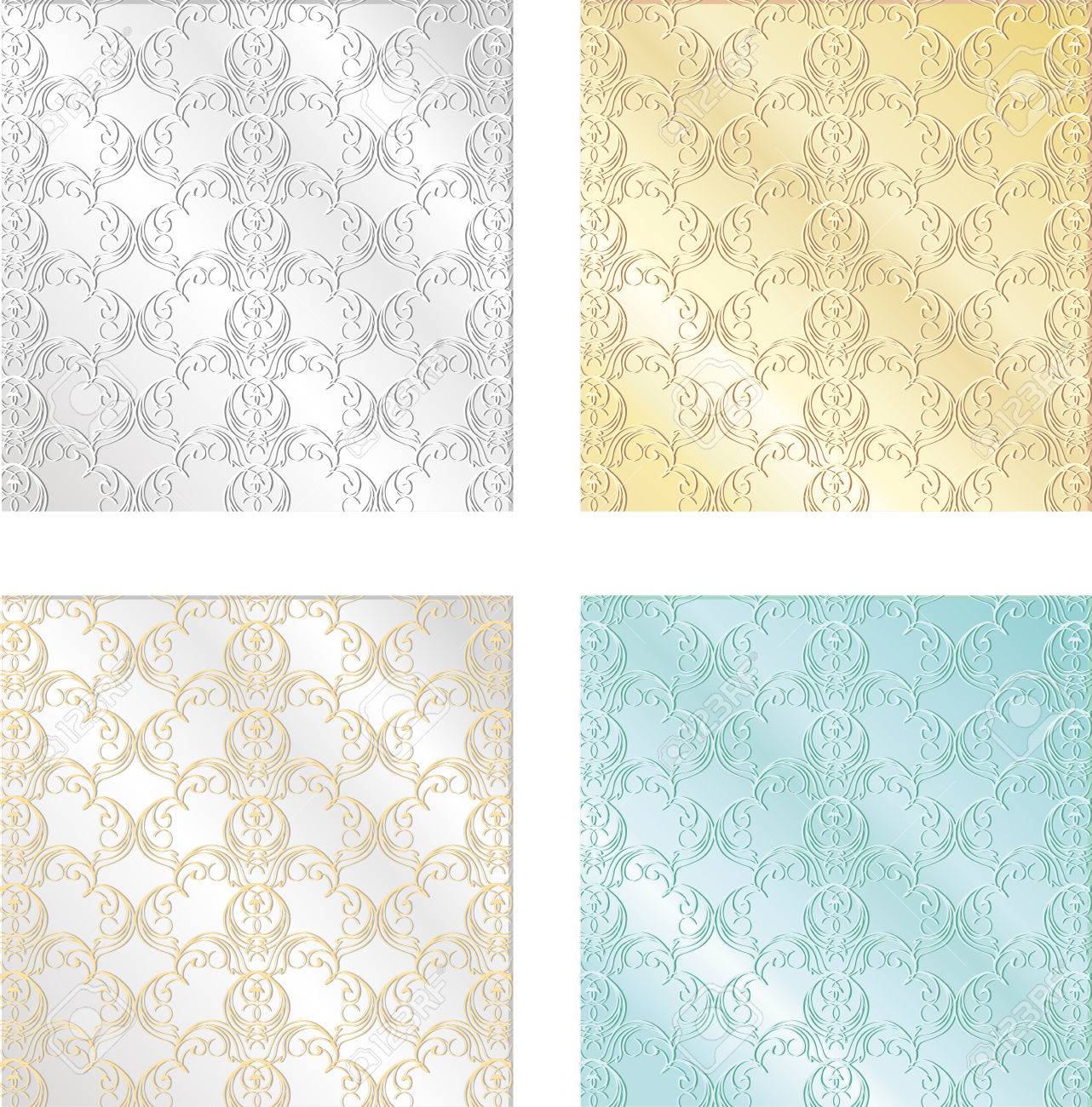 set of colorful vintage textures seamless backgrounds for wallpaper