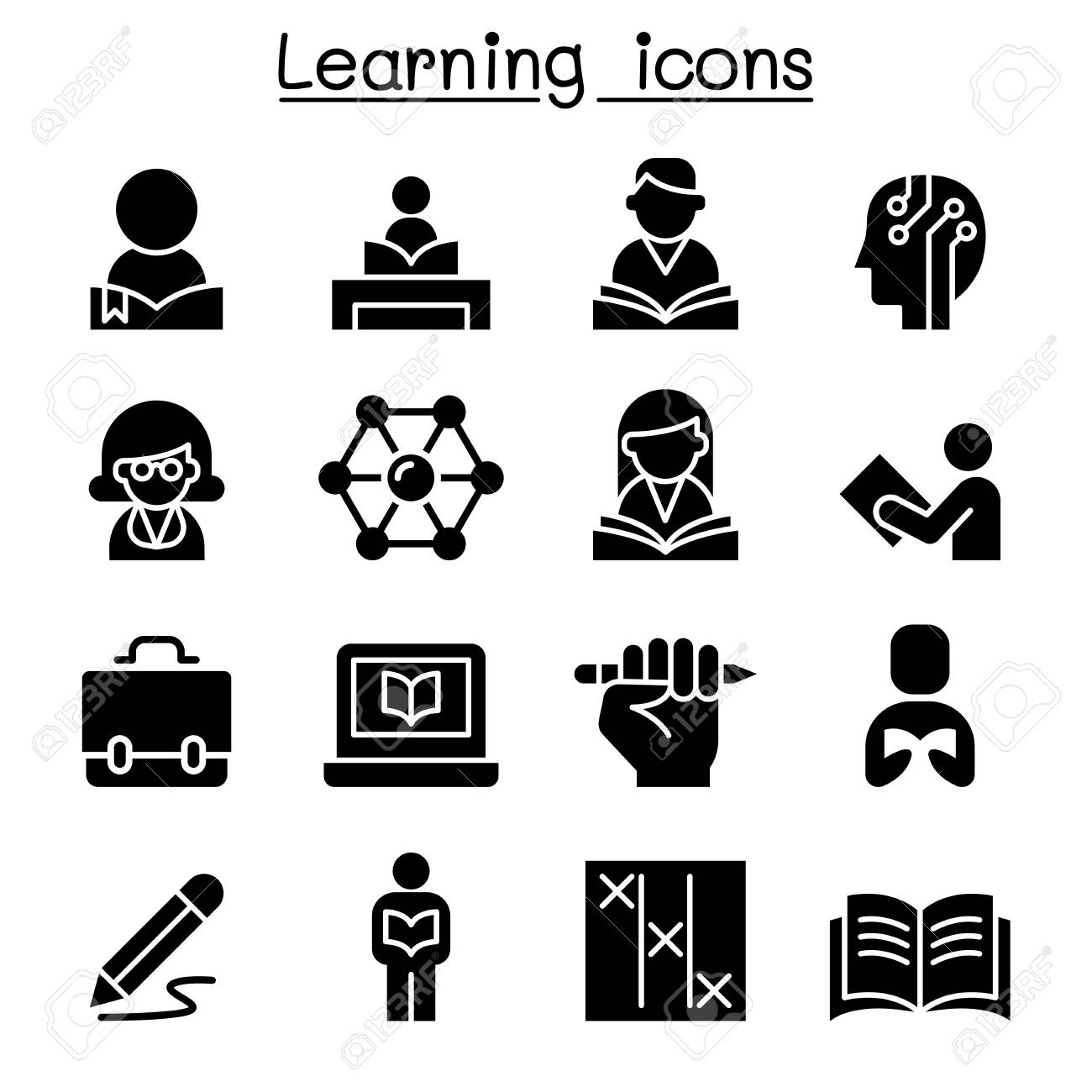 学習 学習 教育アイコンセット ベクトルイラストグラフィックデザイン のイラスト素材 ベクタ Image 学習 学習 教育アイコンセット ベクトルイラストグラフィックデザイン のイラスト素材 ベクタ Image