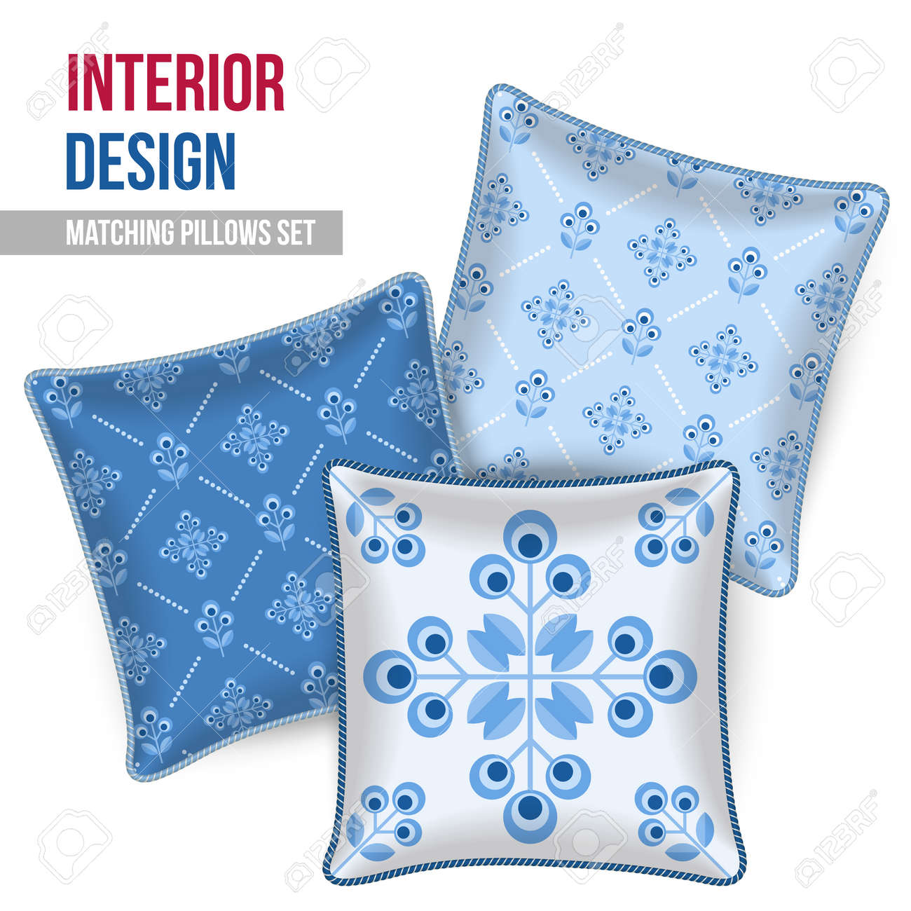 matching pillow and throw set