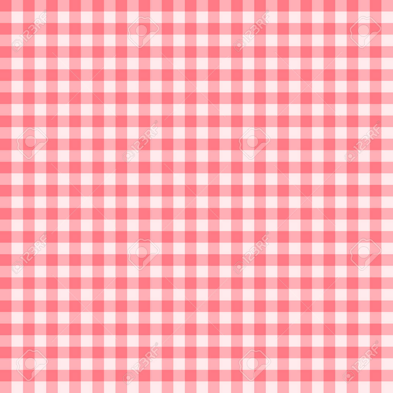 薄い赤ギンガム チェック柄 市松模様のシームレス パターン 抽象的な幾何学的な背景 のイラスト素材 ベクタ Image