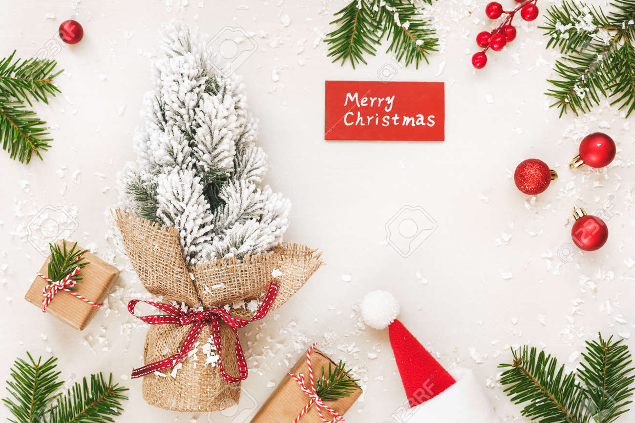 christmas frame of gifts