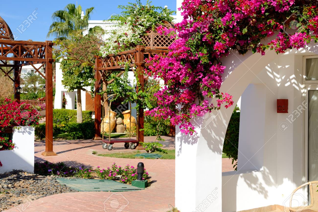 Villa Dekoration Im Luxushotel Sharm El Sheikh Agypten