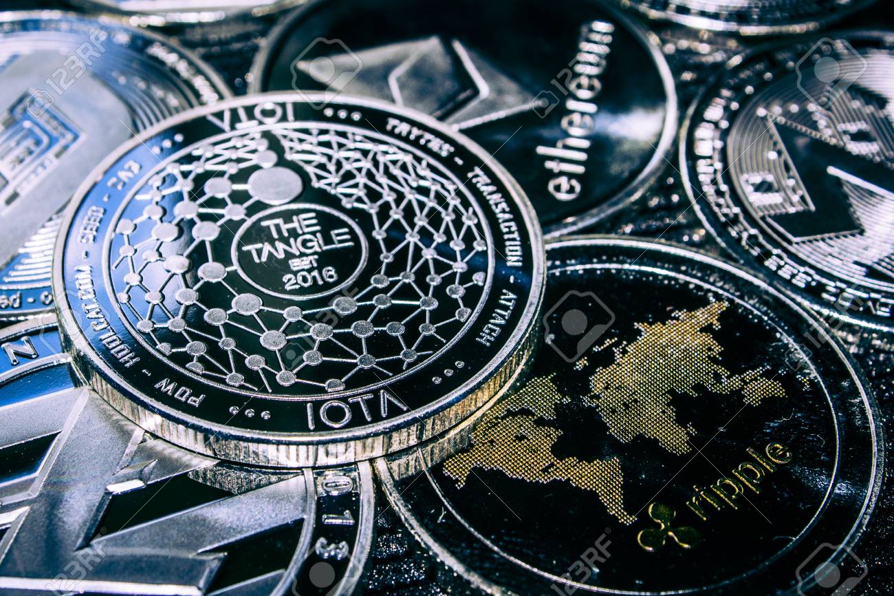 주요 알리트코인에 대한 코인 암호화폐 아이오타, 이더리움 대시 모네로 라이트코인 로열티 무료 사진, 그림, 이미지 그리고  스톡포토그래피. Image 108608417