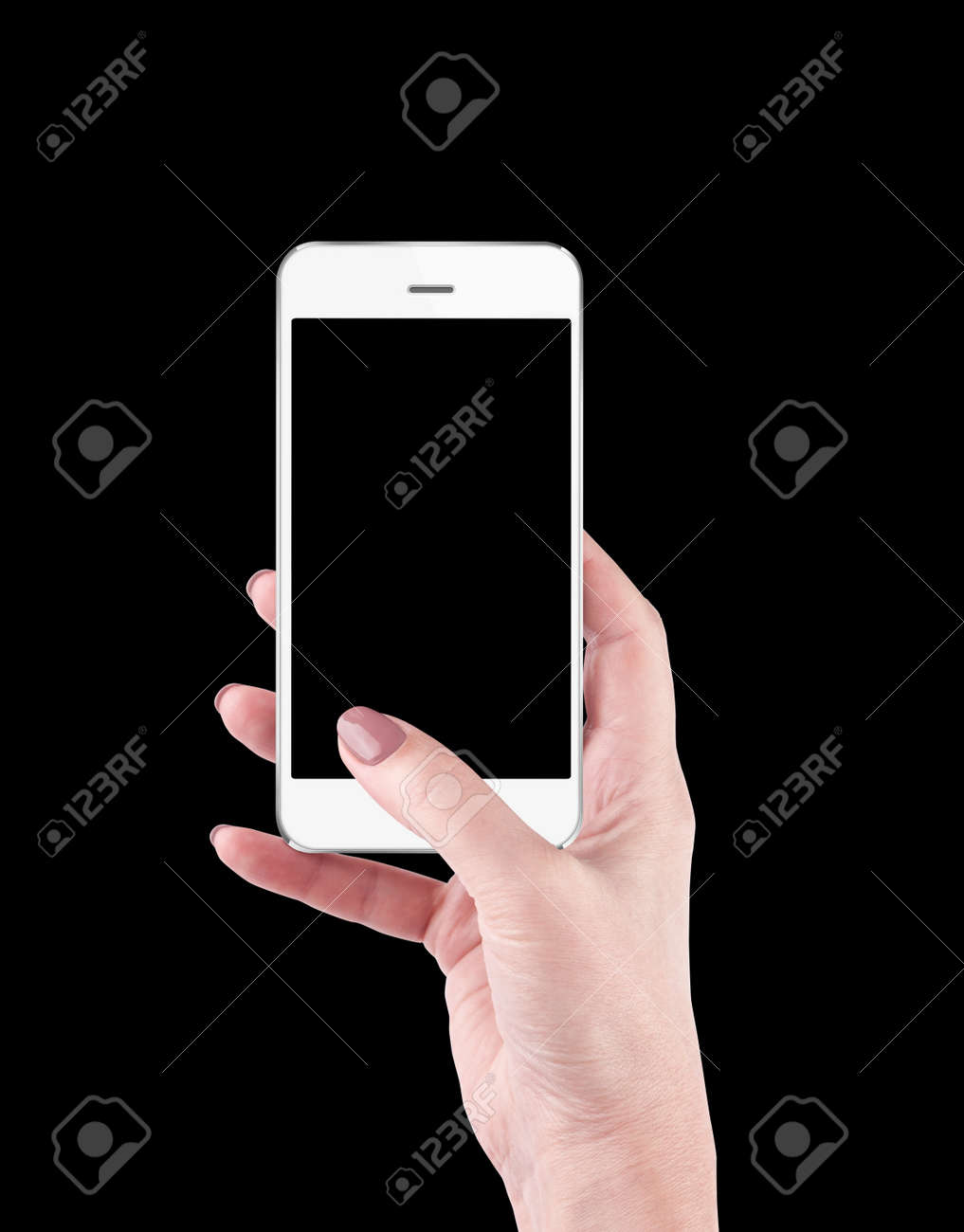 Hand holding and Touching a Smartphone - 72247614 Hand holding and Touching a Smartphone - 72247614