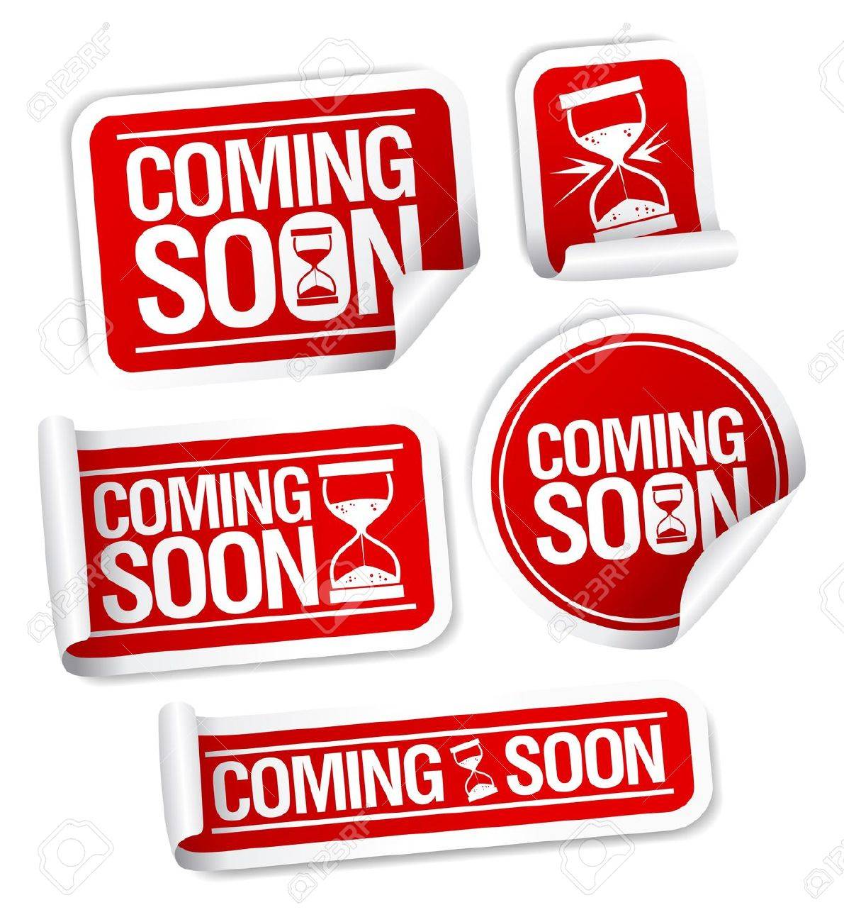 すぐに来ているステッカー メガパック のイラスト素材 ベクタ Image