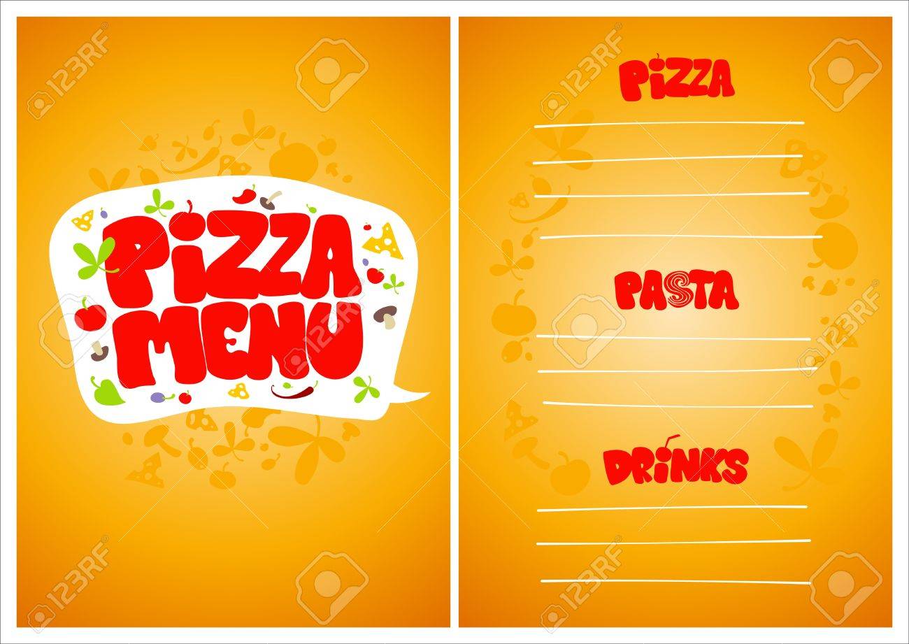 pizza menu design