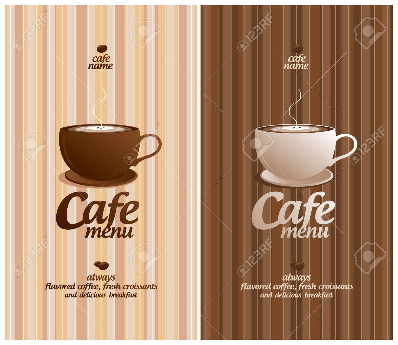restaurant menu card design samples