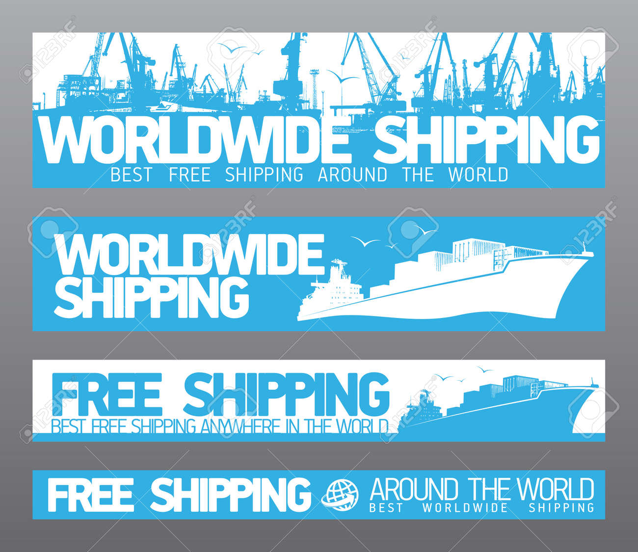 世界中の無料配布バナー コレクションです のイラスト素材 ベクタ Image 世界中の無料配布バナー コレクションです のイラスト素材 ベクタ Image