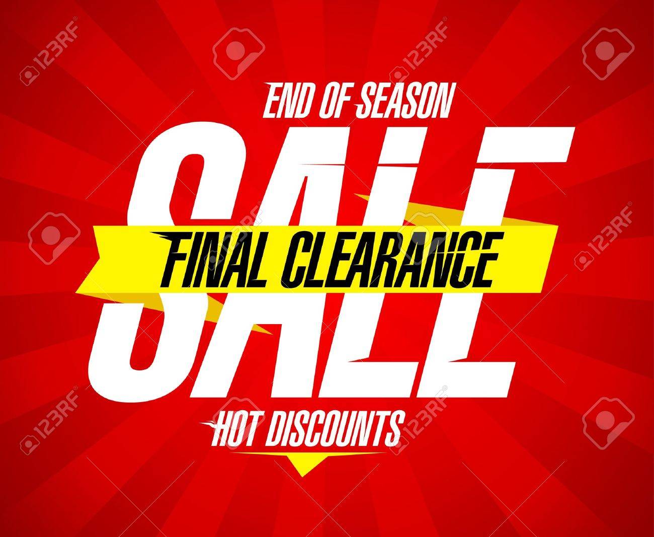 最終クリアランス セール デザイン テンプレート のイラスト素材 ベクタ Image
