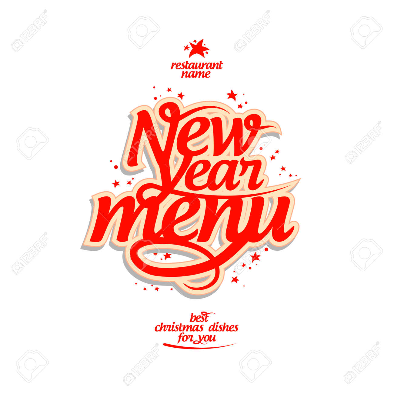 new year menu card design template royalty free cliparts vectors new year menu design