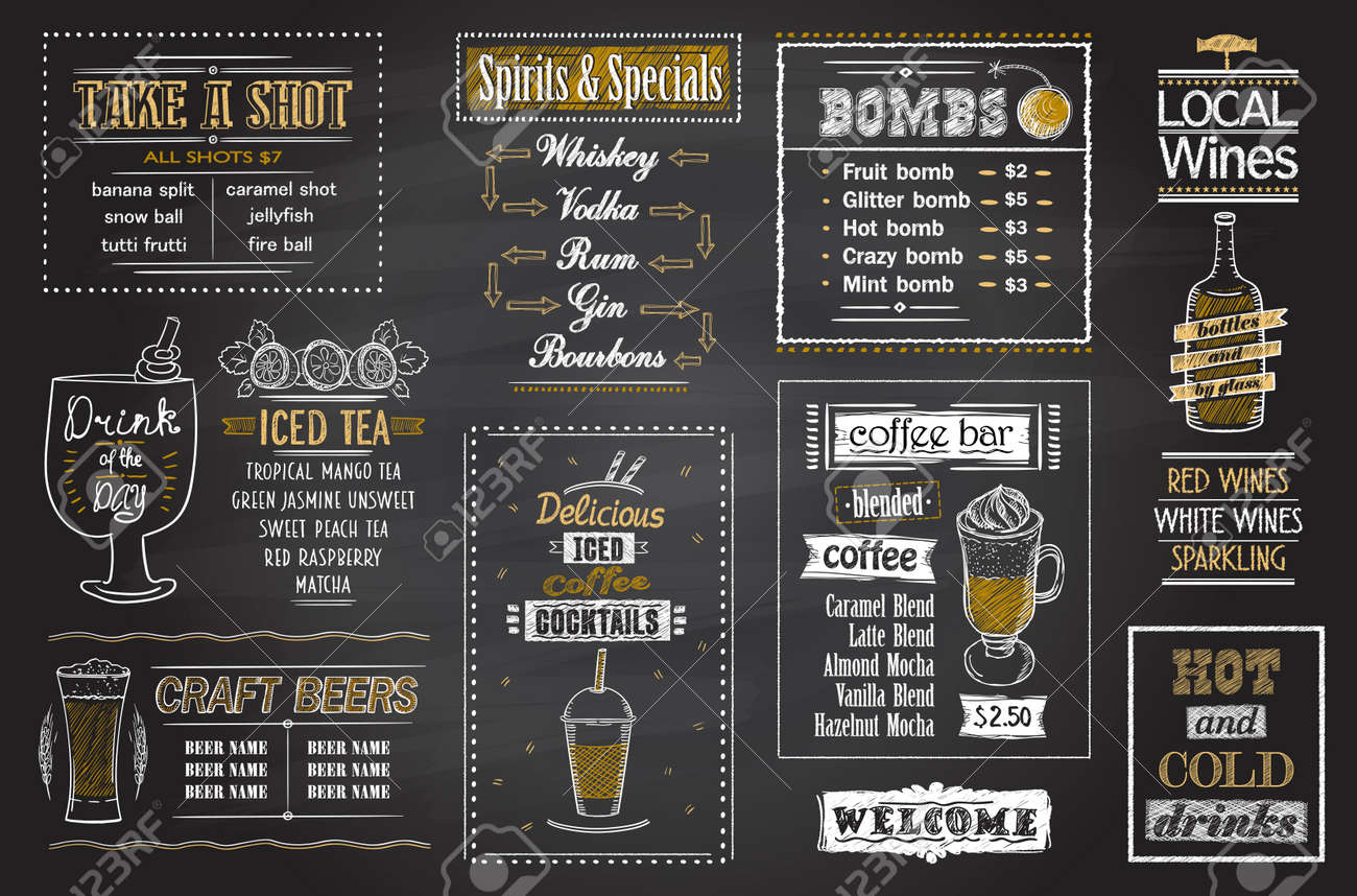 menu chalkboard