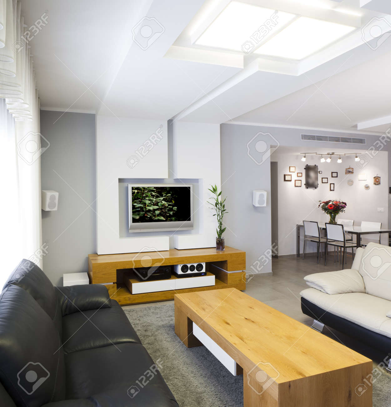 Modern Room With Plasma Tv Note To Reviewer Original Picture