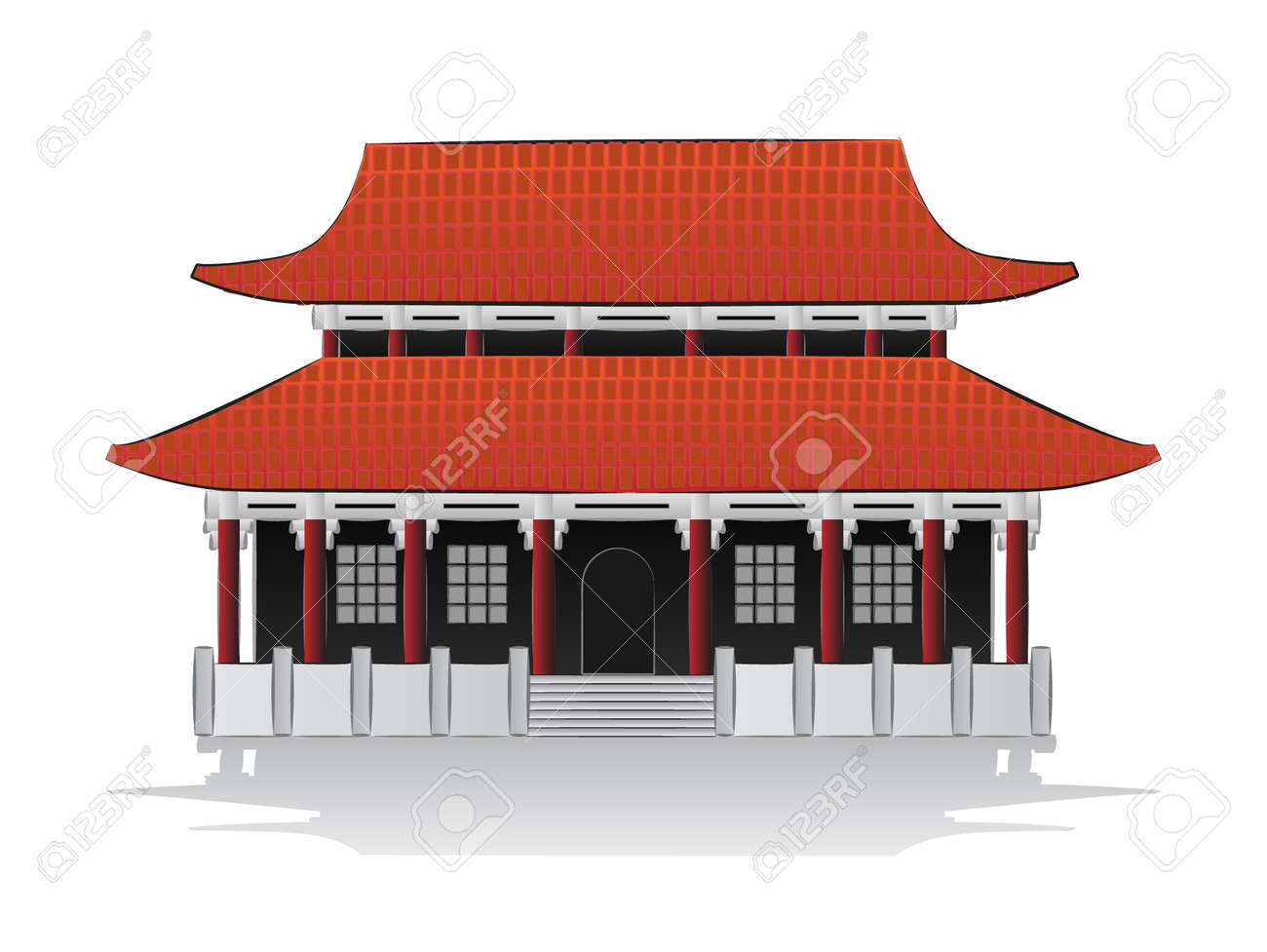 中国の家のイラスト のイラスト素材 ベクタ Image 中国の家のイラスト のイラスト素材 ベクタ Image