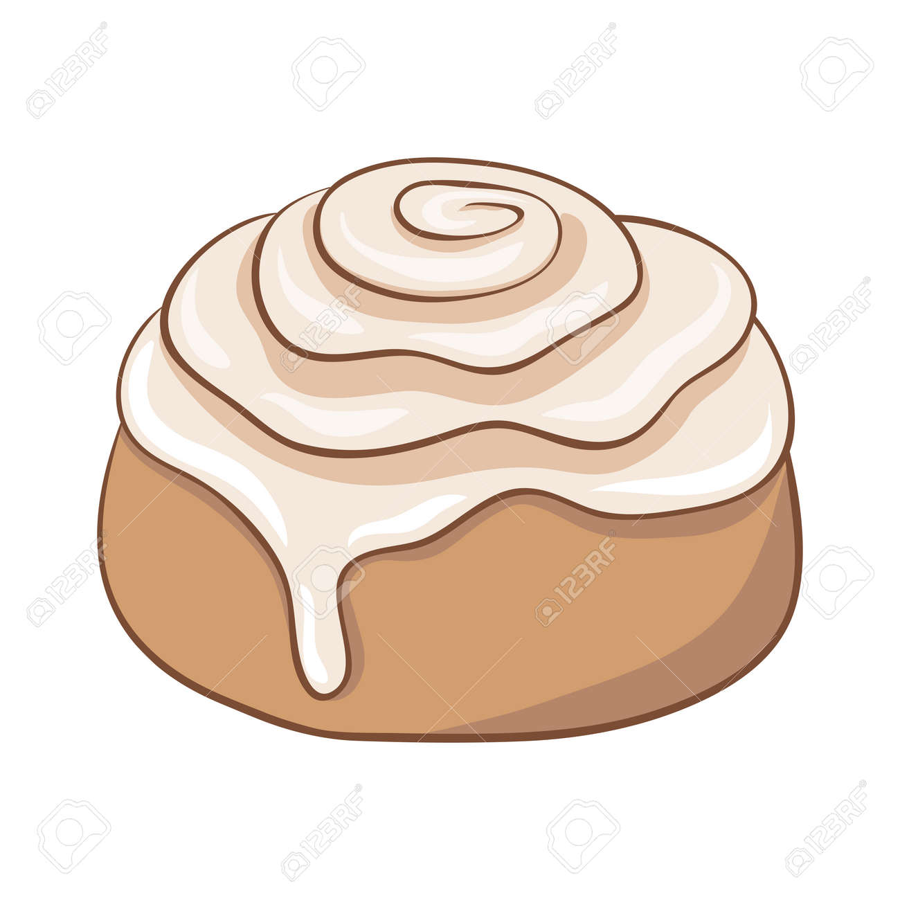 Freshly Baked Cinnamon Roll With Sweet Frosting Vector Illustration Royalty Free Cliparts Vectors And Stock Illustration Image 3442 Freshly Baked Cinnamon Roll With Sweet Frosting Vector Illustration Royalty Free Cliparts Vectors And Stock Illustration Image 3442