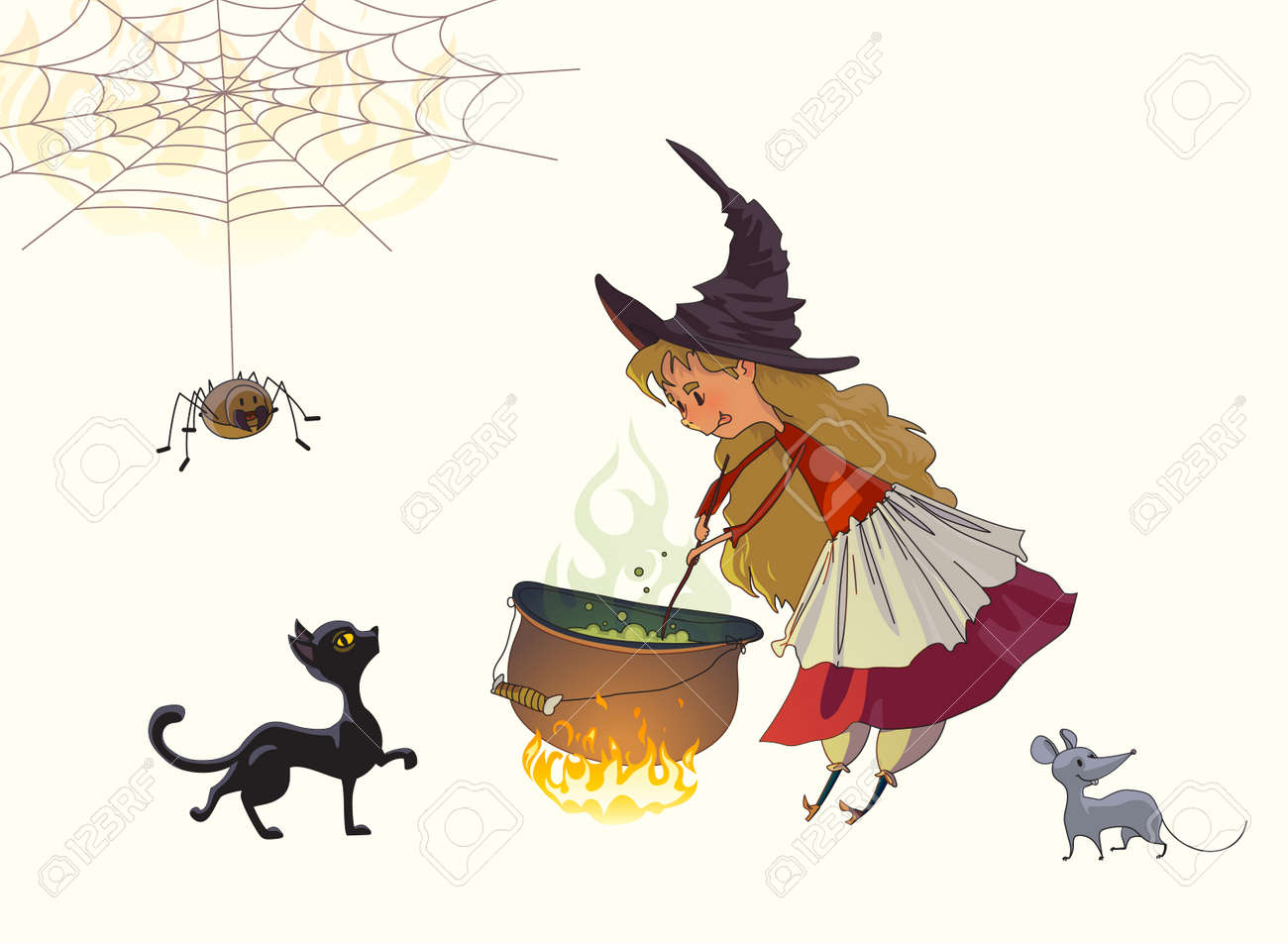 かわいい女の子魔女は 大釜でポーションを作ってくれます 近くの黒い猫 灰色のマウスとクモ ハロウィンのイラスト 白で隔離ベクトル図面 のイラスト素材 ベクタ Image かわいい女の子魔女は 大釜でポーションを作ってくれます 近くの黒い猫 灰色のマウスとクモ ハロウィンのイラスト 白で隔離ベクトル図面 のイラスト素材 ベクタ Image
