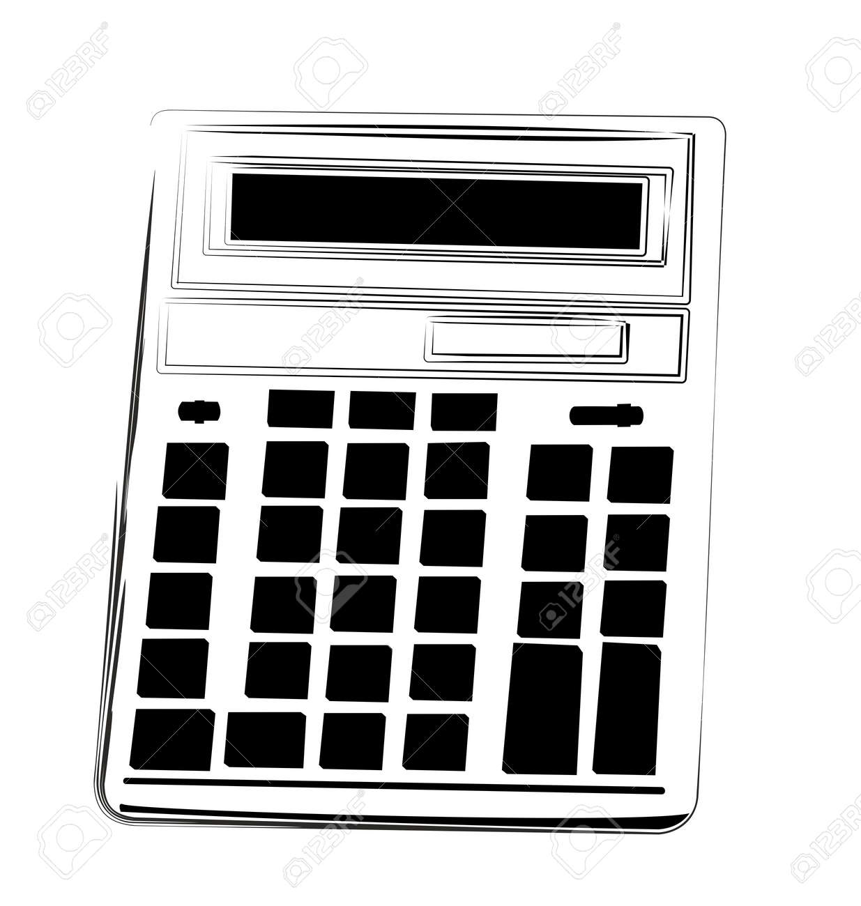漫画イラスト電卓 のイラスト素材 ベクタ Image 752