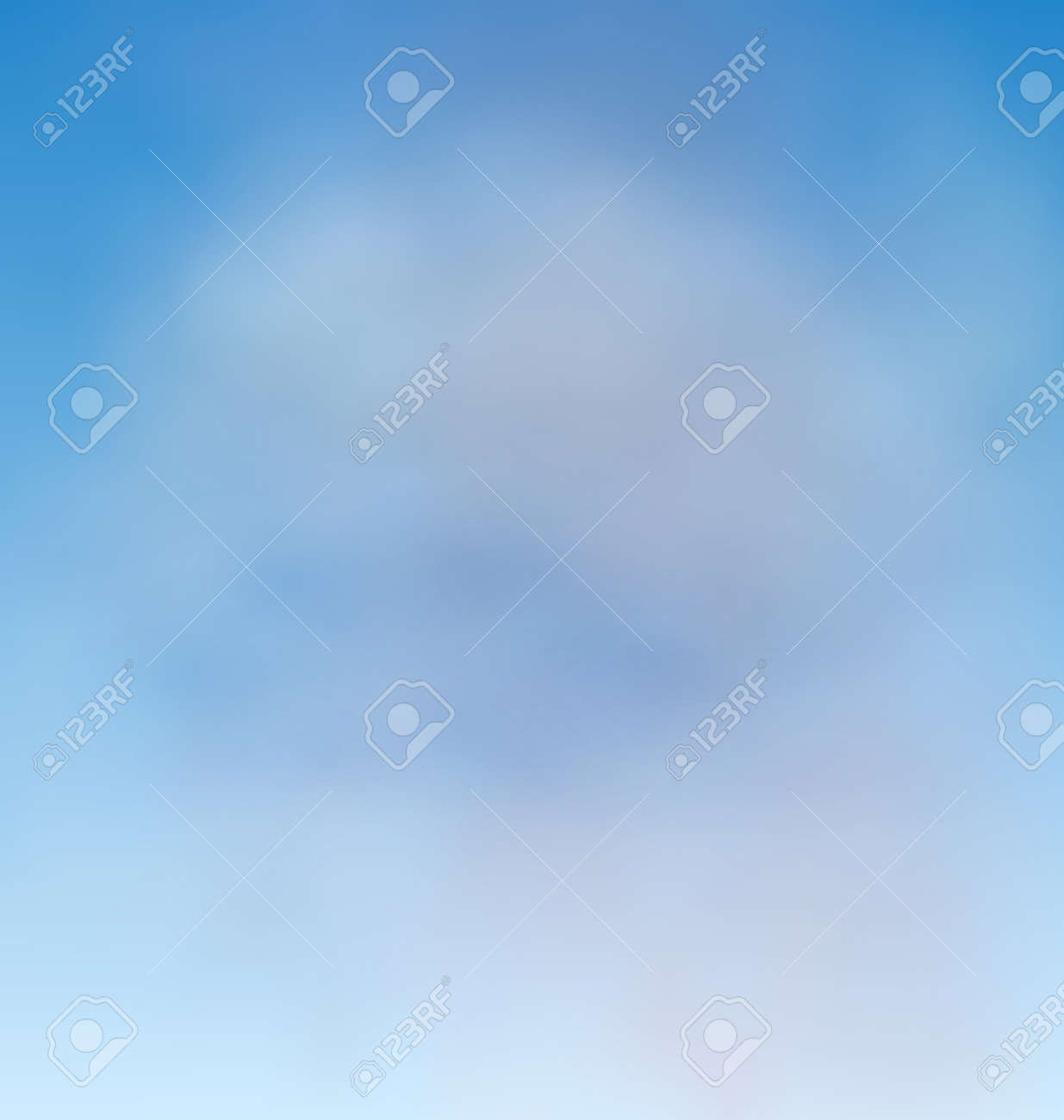 イラスト背景青い空ふわふわ雲ラスター の写真素材 画像素材 Image