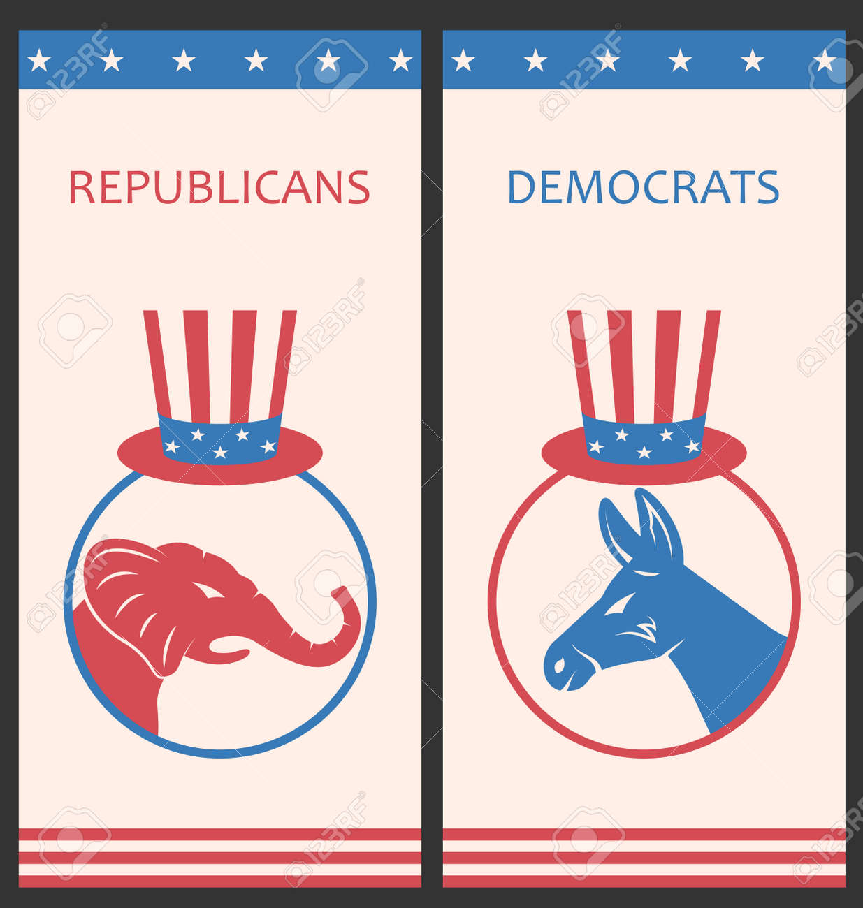 illustration brochures for advertise of united states political advertise flyers