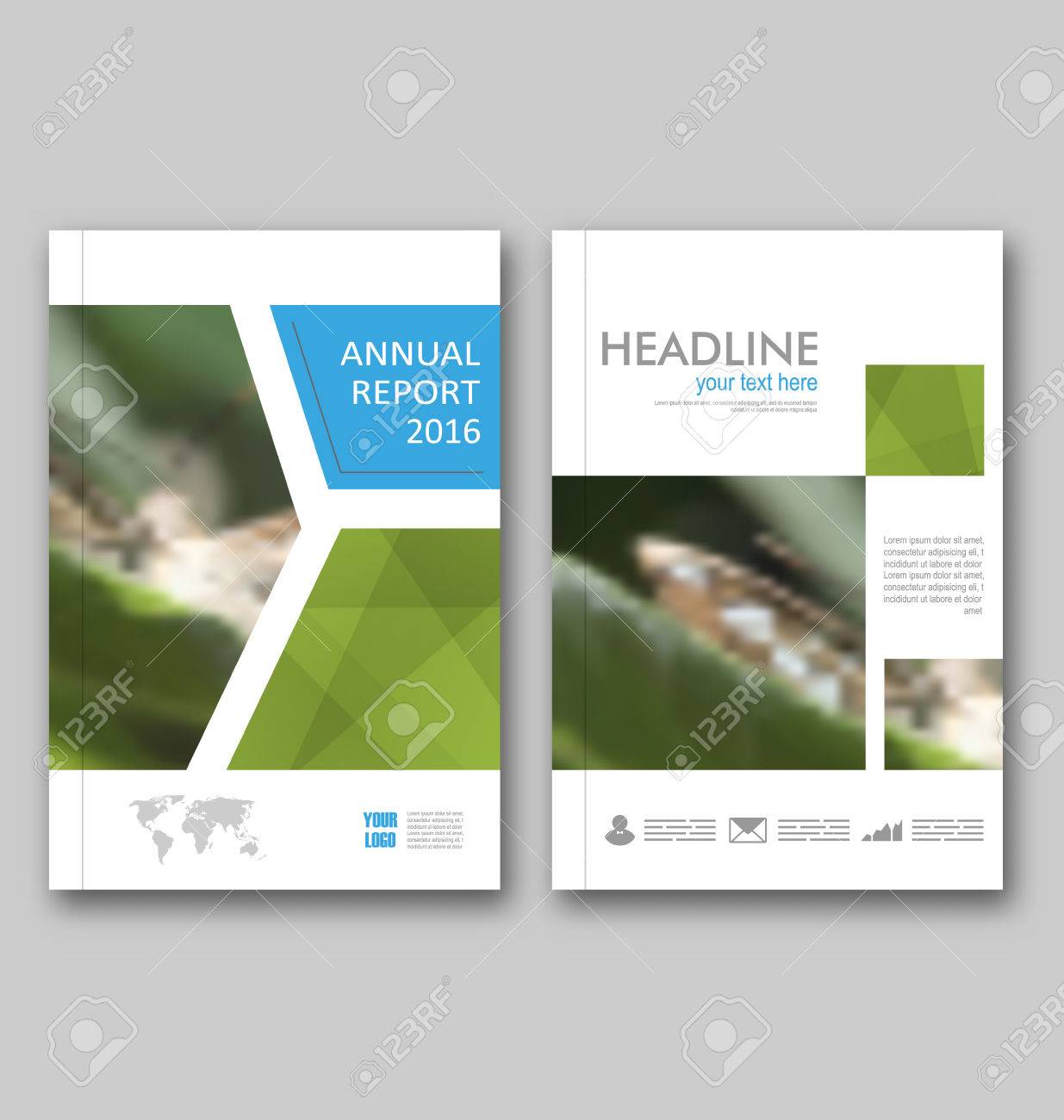 illustration brochure template layout cover design annual report