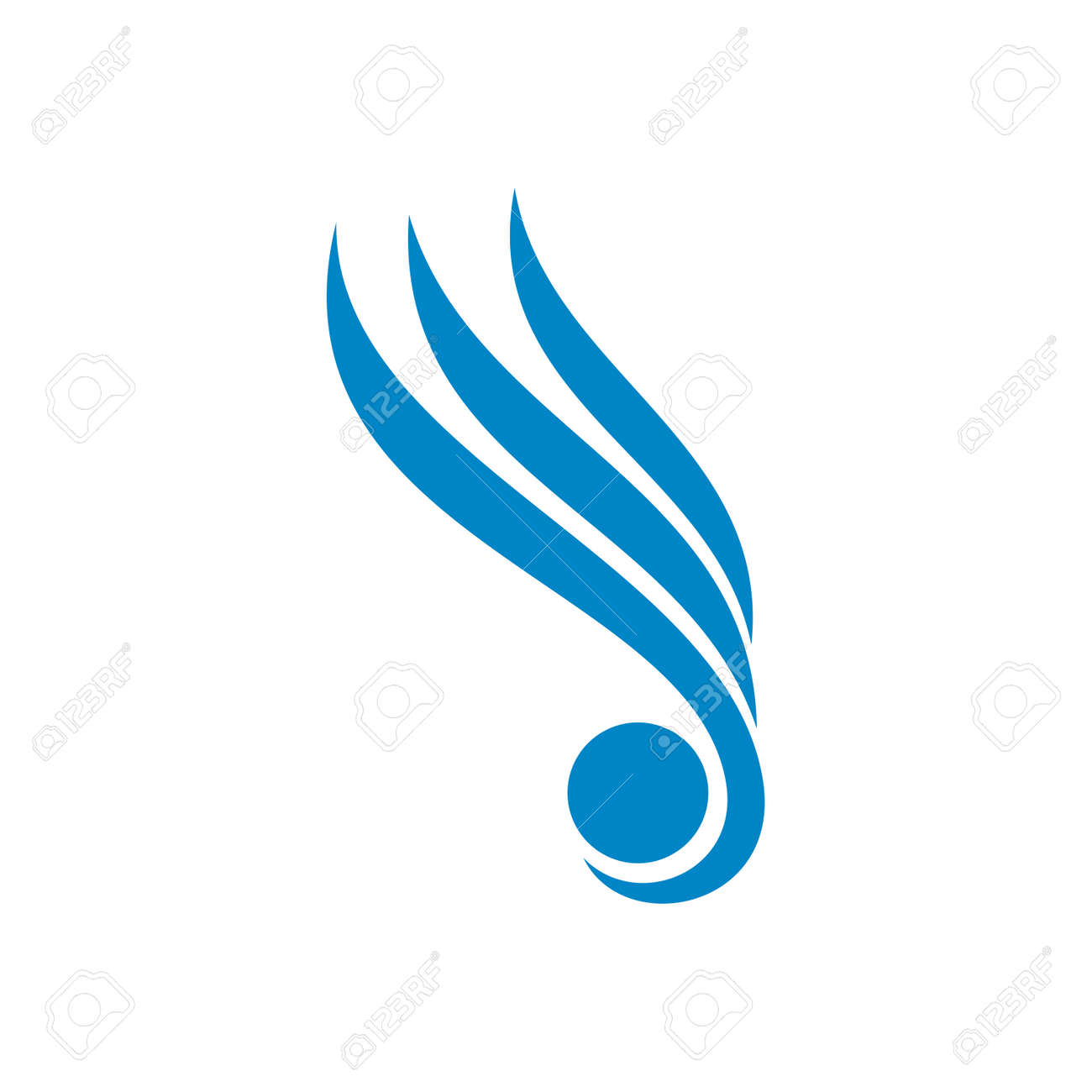 celestial wing vector symbol