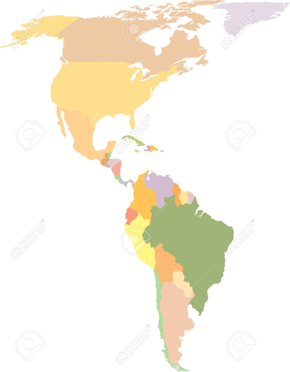 south america template