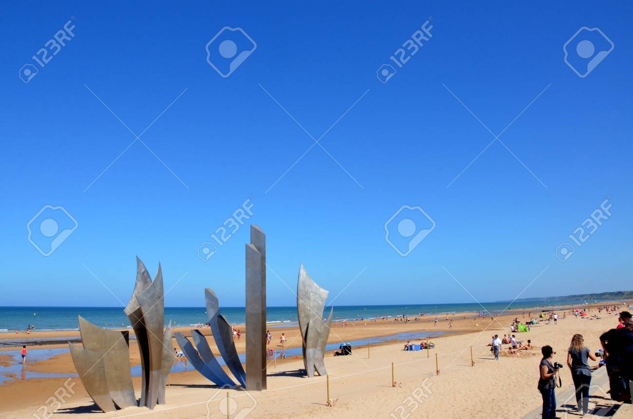 Vierville Sur Mer France Aug 12 Anilore Banons Les Braves