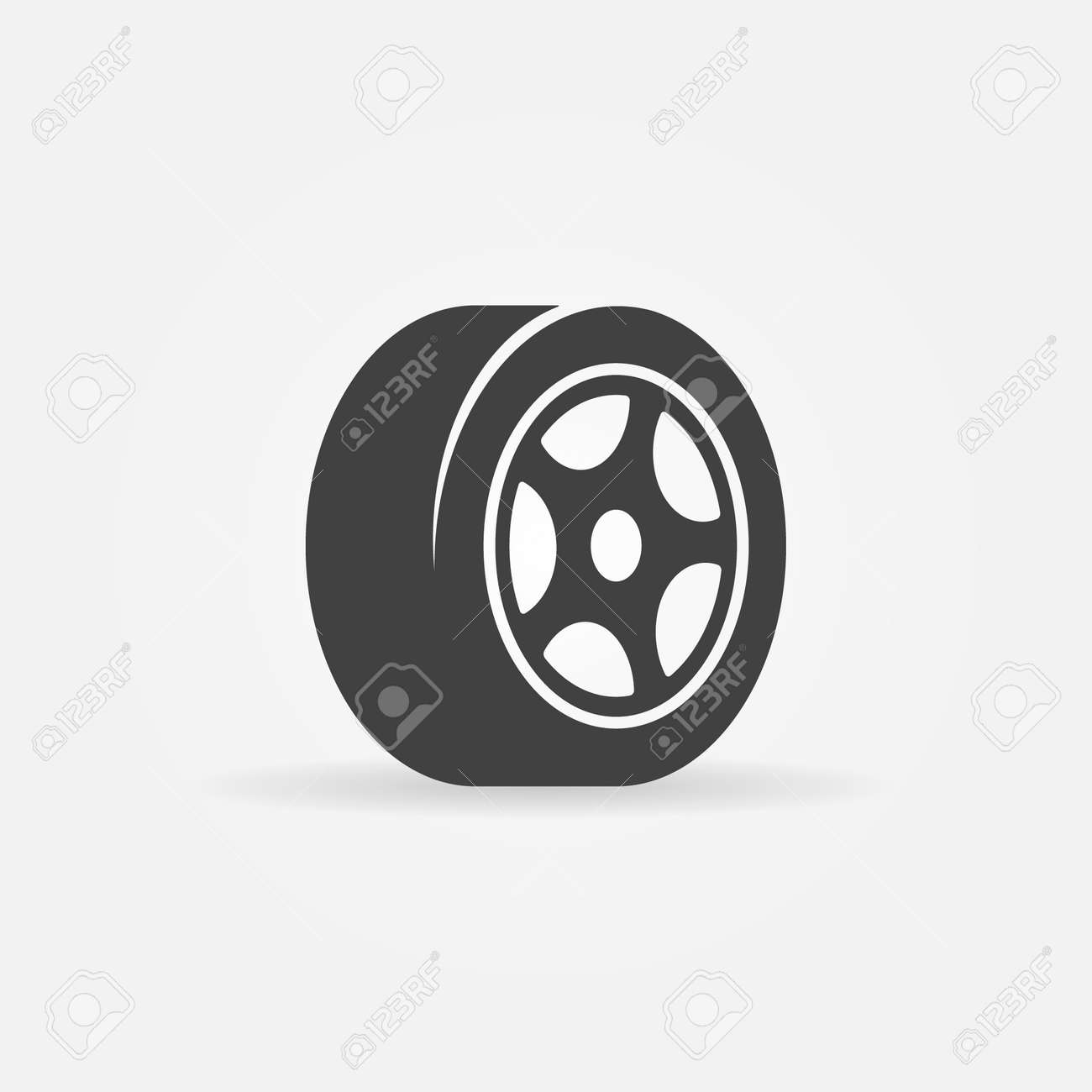 Vector tyre symbol or icon - black car tire logo - 38545749 Vector tyre symbol or icon - black car tire logo - 38545749
