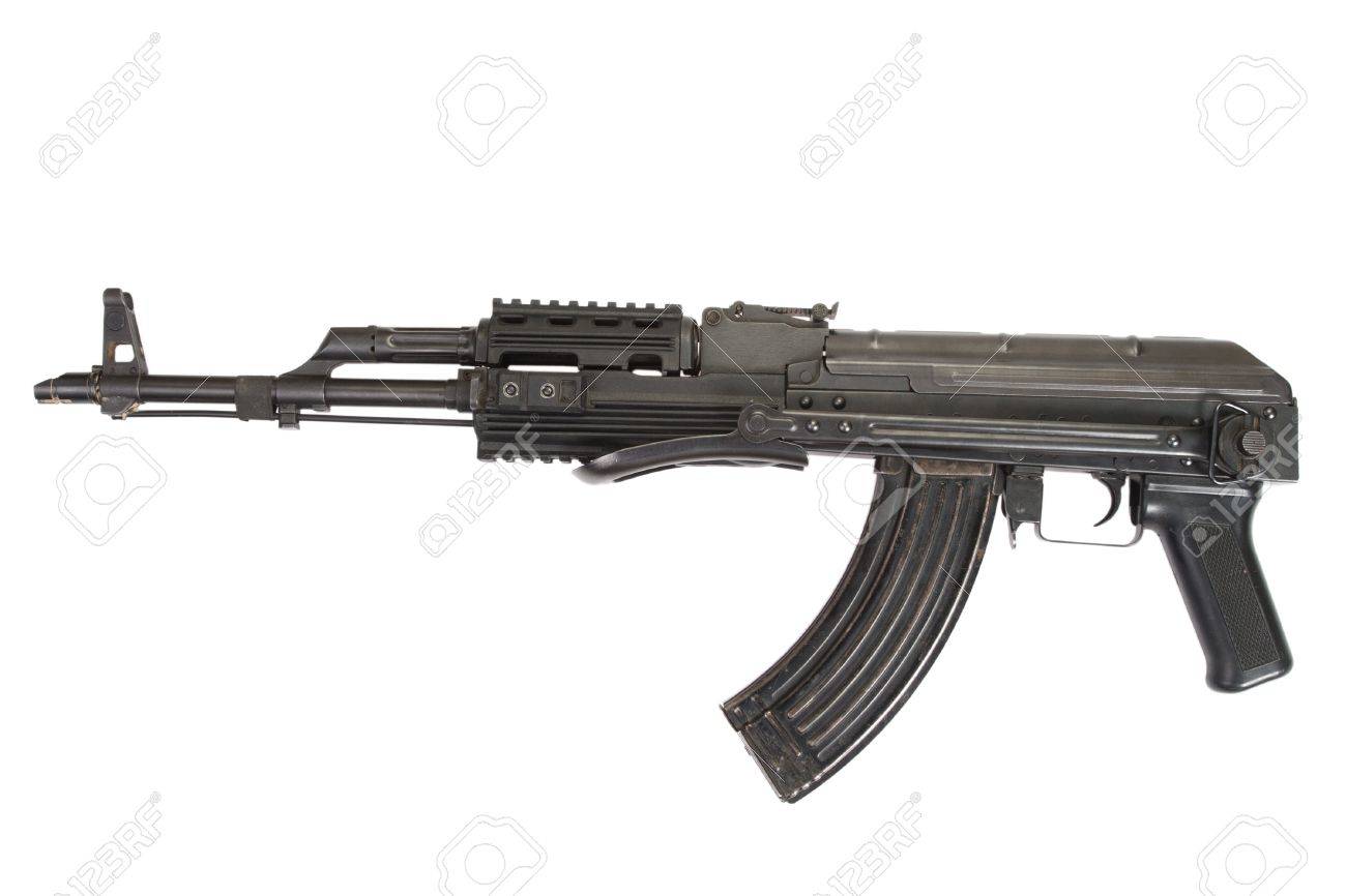 ak 47 の白で隔離 ロイヤリティーフリーフォト ピクチャー 画像