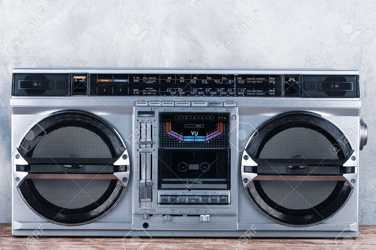 【再生可】80年代 レトロ ヴィンテージ ラジカセ ヴィンテージレトロラジカセラジオ