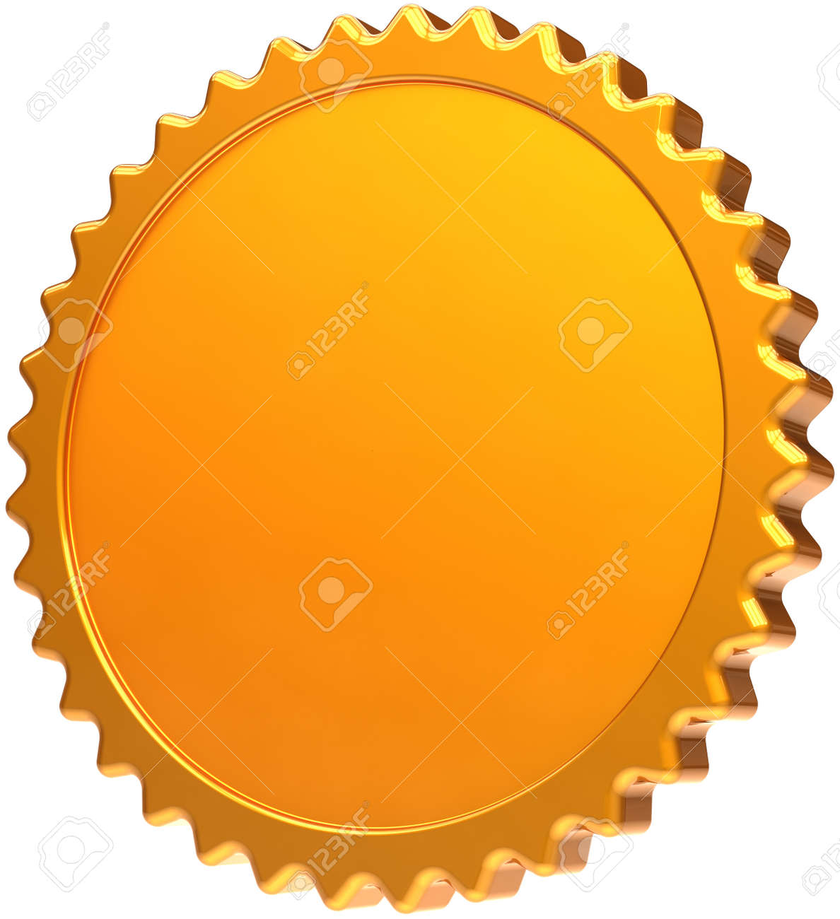 blank golden medal award design element luxury champion badge