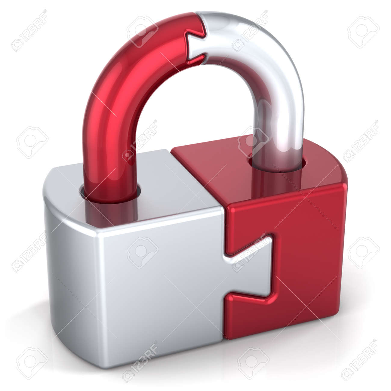 Lock padlock security safeguard. Strong password hold icon concept. Closed puzzle link secret code encryption abstract. Detailed 3d render. Isolated on white background - 10685199 Lock padlock security safeguard. Strong password hold icon concept. Closed puzzle link secret code encryption abstract. Detailed 3d render. Isolated on white background - 10685199