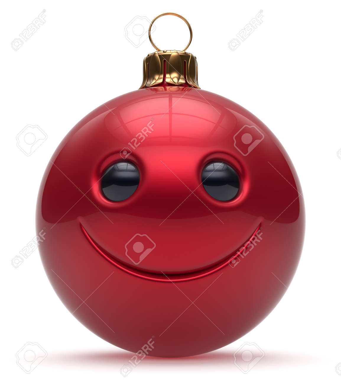 Emoticon Di Natale.Immagini Stock Eve Cartone Animato Bagattella Di Smiley Face Palla Di Natale Emoticon Felice Anno Nuovo Cute Decorazione Rossa Merry Xmas Giocattolo Allegro Buffo Personaggio Sorriso Persona Ridere Gioiosa Concetto Ornamento
