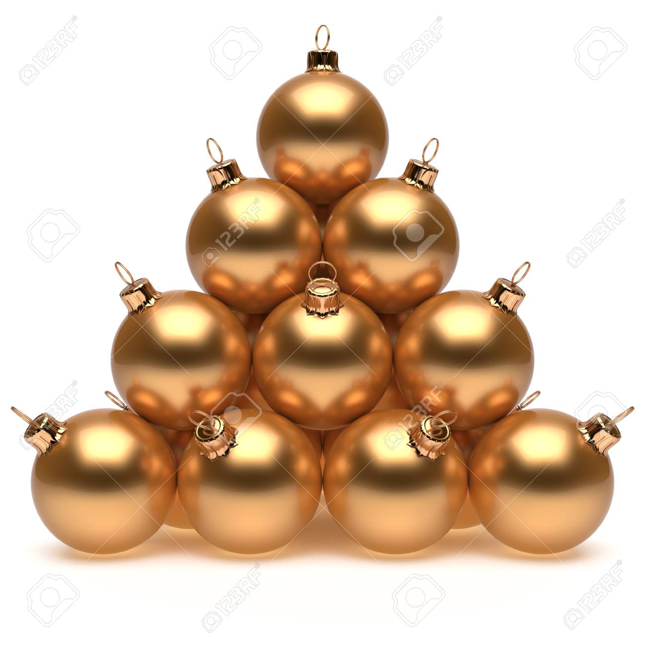 pyramid christmas ornament