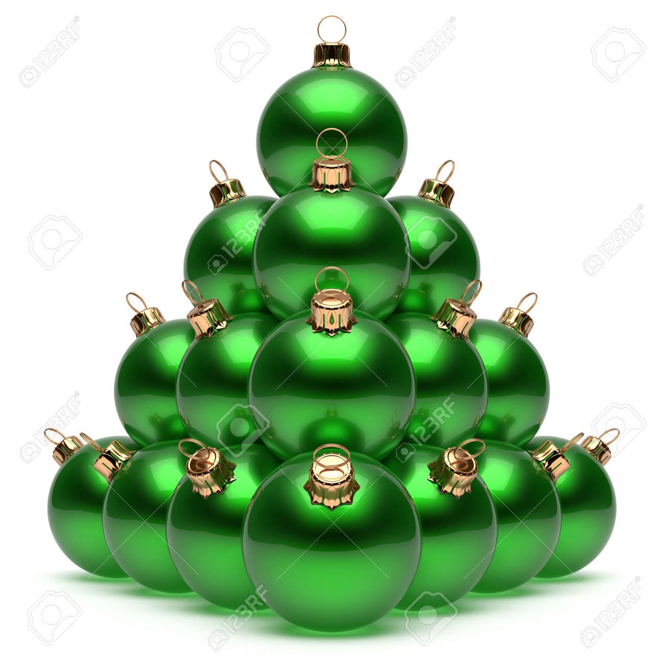 pyramid christmas ornament