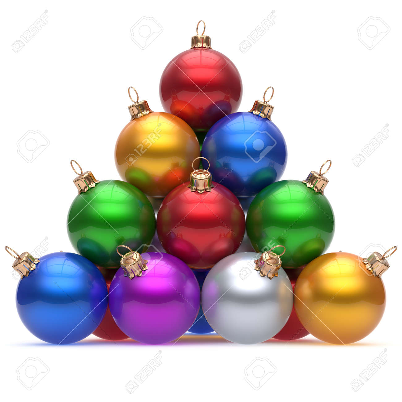 pyramid christmas ornament