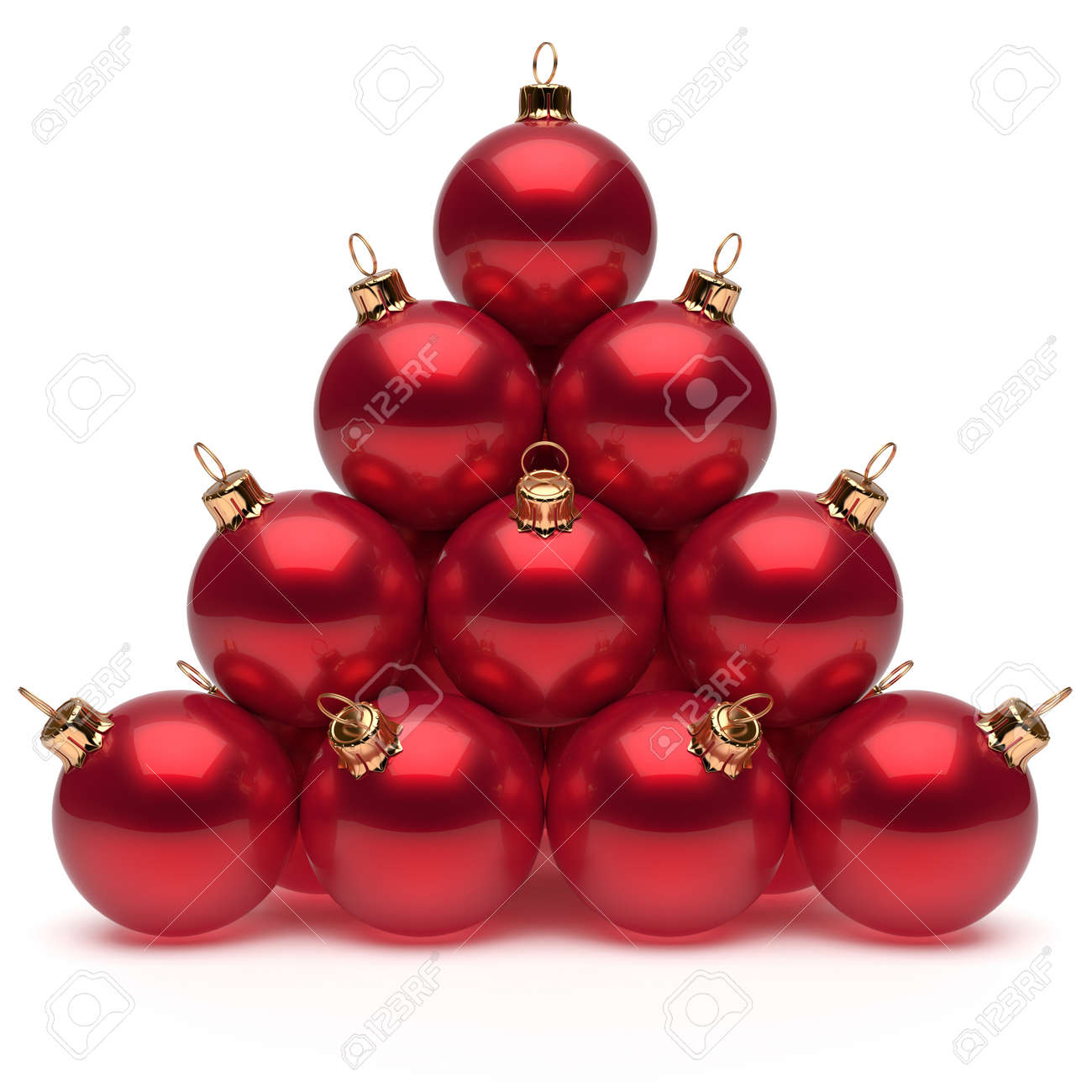 pyramid christmas ornament