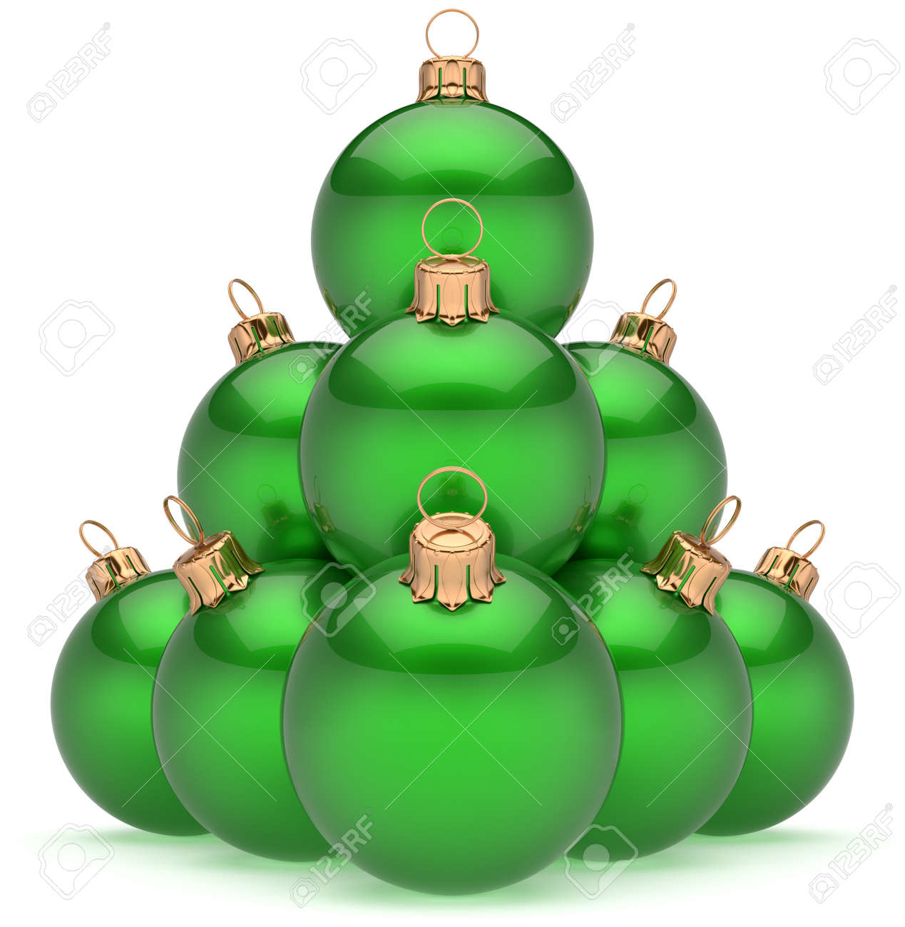 pyramid christmas ornament