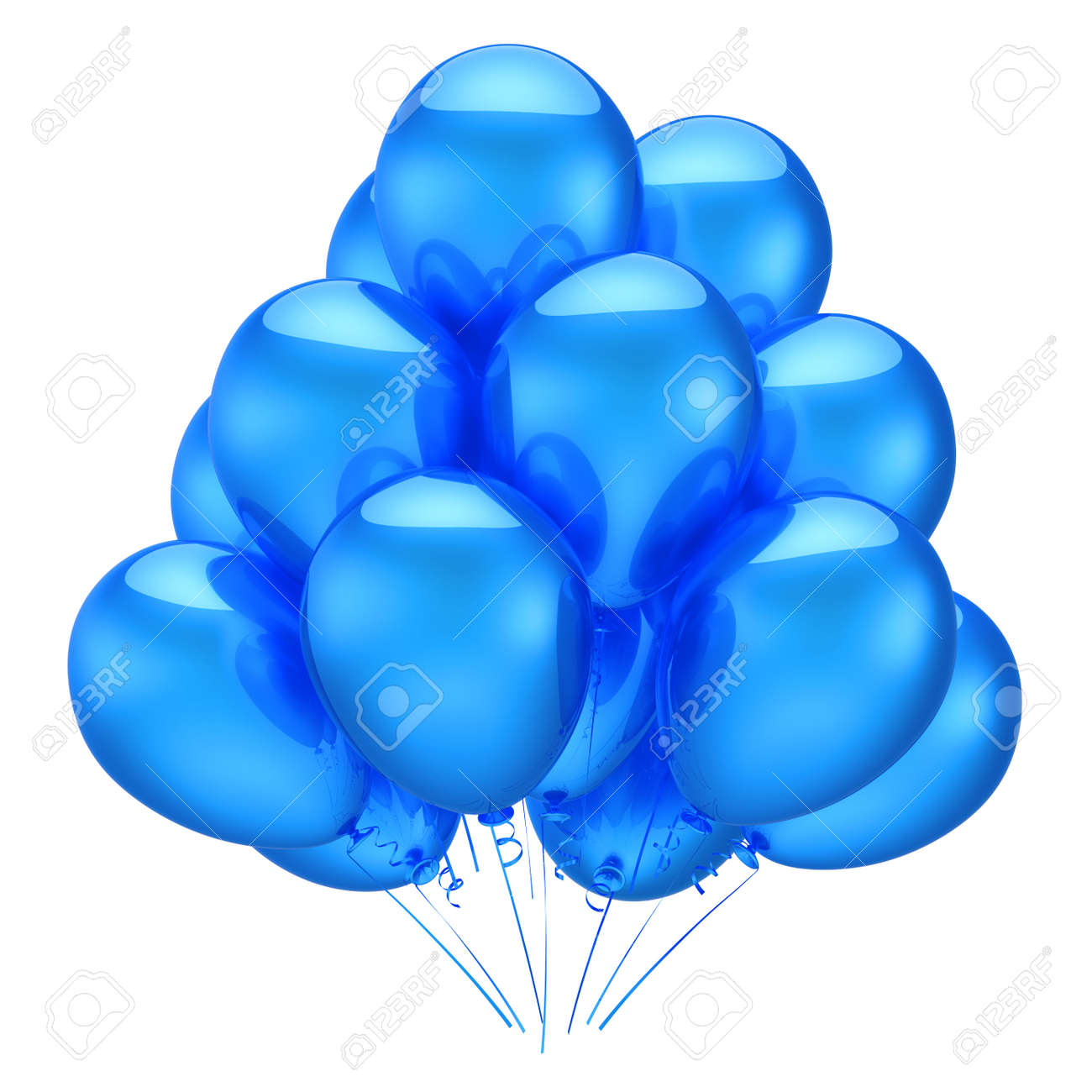 blue balloons party birthday
