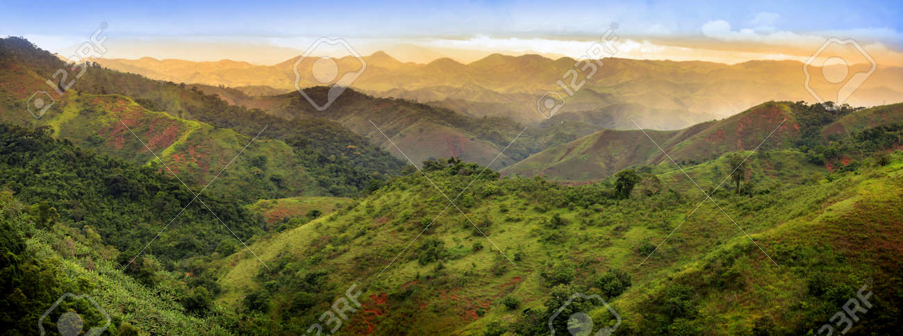 Panoramic view of mountains in Brazil - 18505371 Panoramic view of mountains in Brazil - 18505371