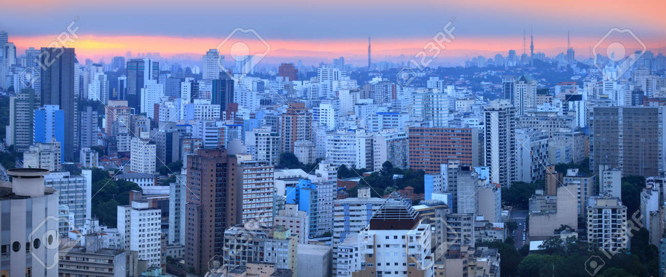 Panoramic view of Sao palo skyline - 22095544 Panoramic view of Sao palo skyline - 22095544
