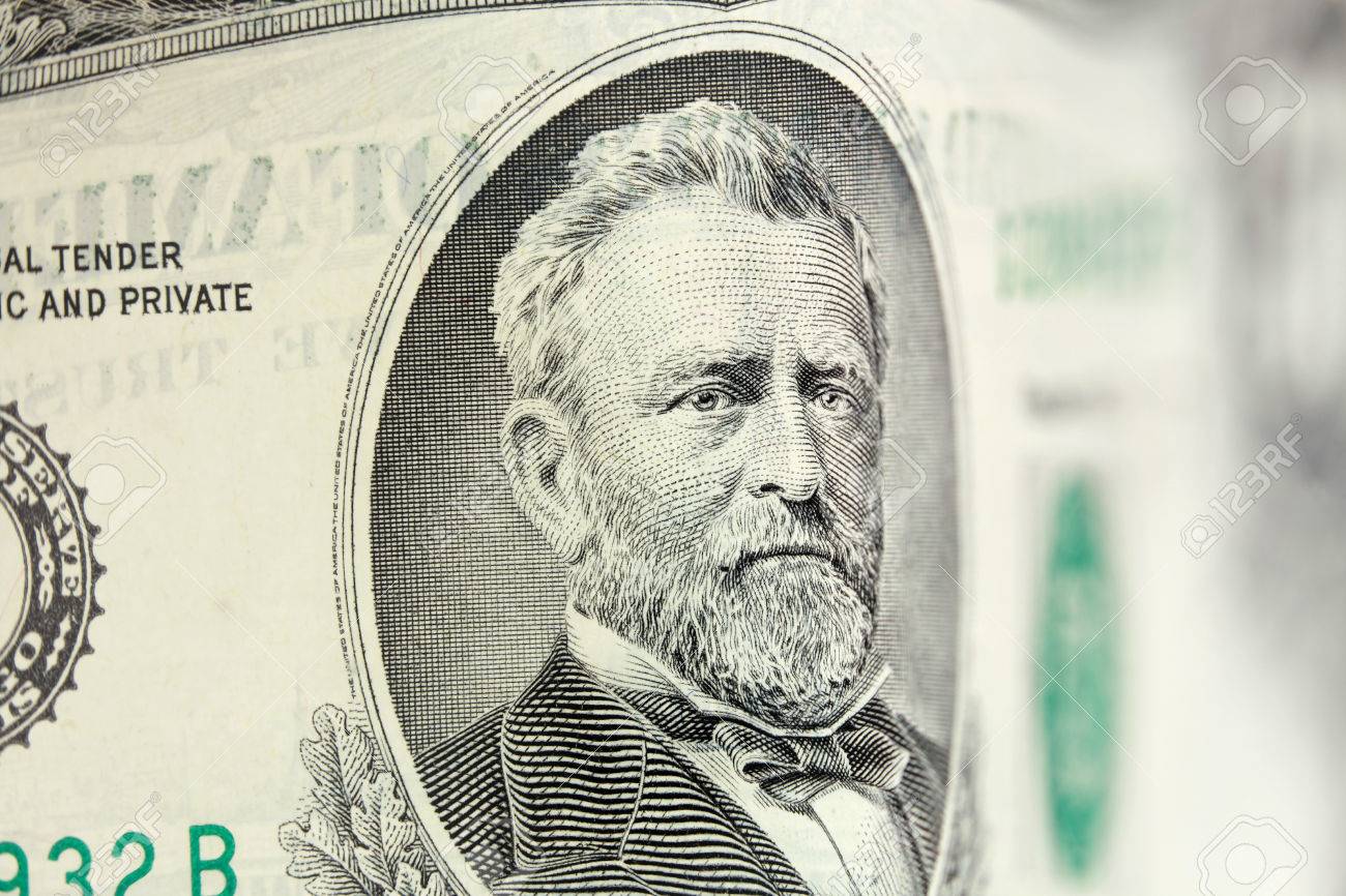 50 ドル紙幣にグラント大統領の写真素材・画像素材 Image 55264793