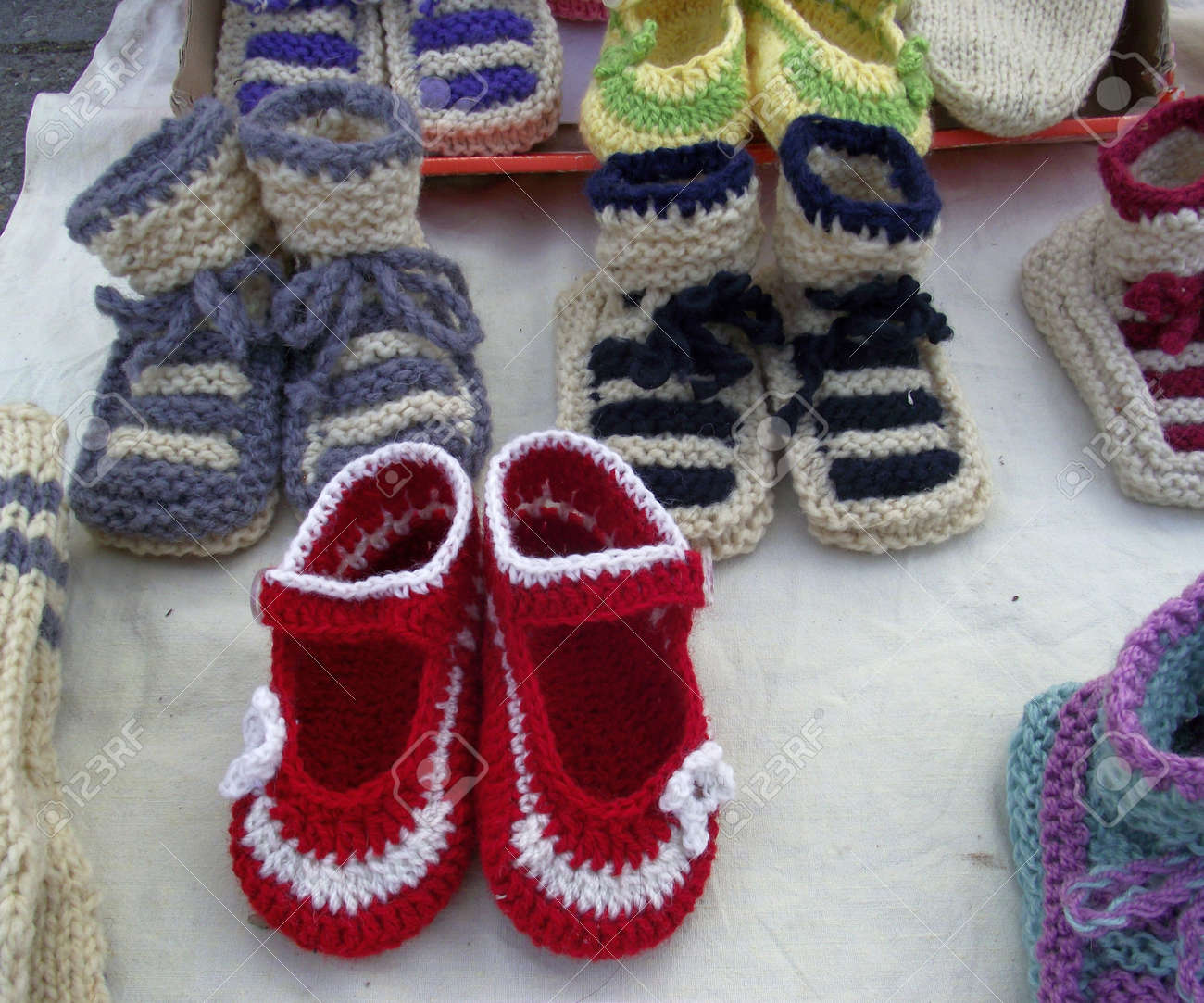 Lana Zapatillas Ganchillo Bebe Zapatos Tejidos A Crochet Para Bebe